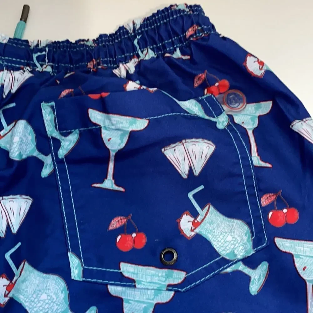 🔥MR. SWIM pina colada rich blew Boardshorts sz M New